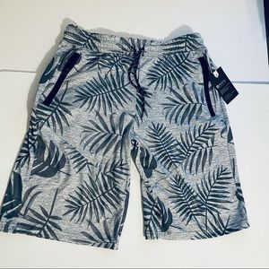 Mens Matix Gray Tropical Shorts Size M